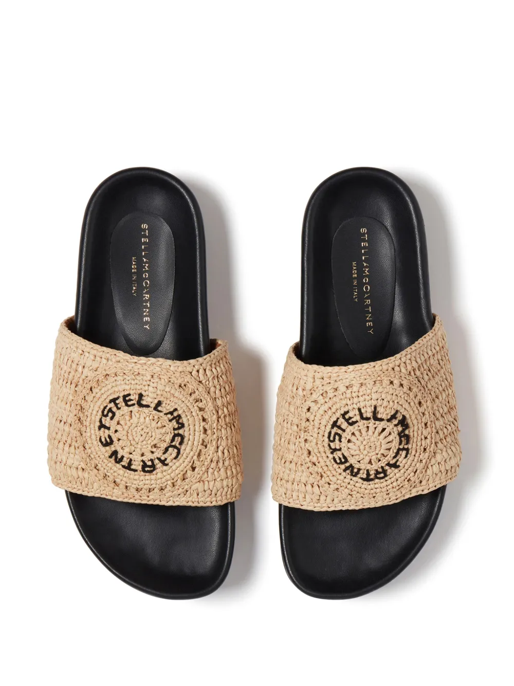Stella McCartney Geweven slippers Beige