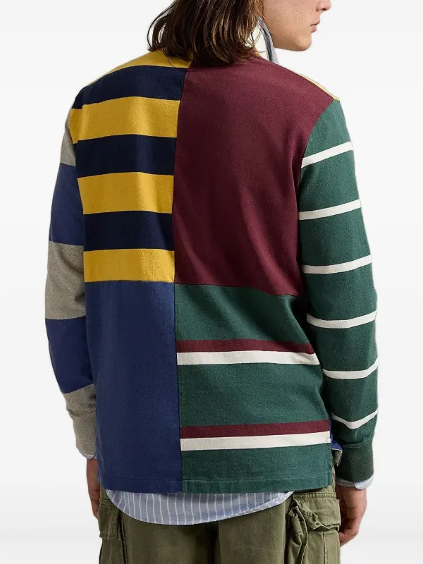 トップス PATCHWORK POLO SHIRT GRAYISH GREEN Polo Ralph Lauren Patchwork Polo Shirt | Green | FARFETCH