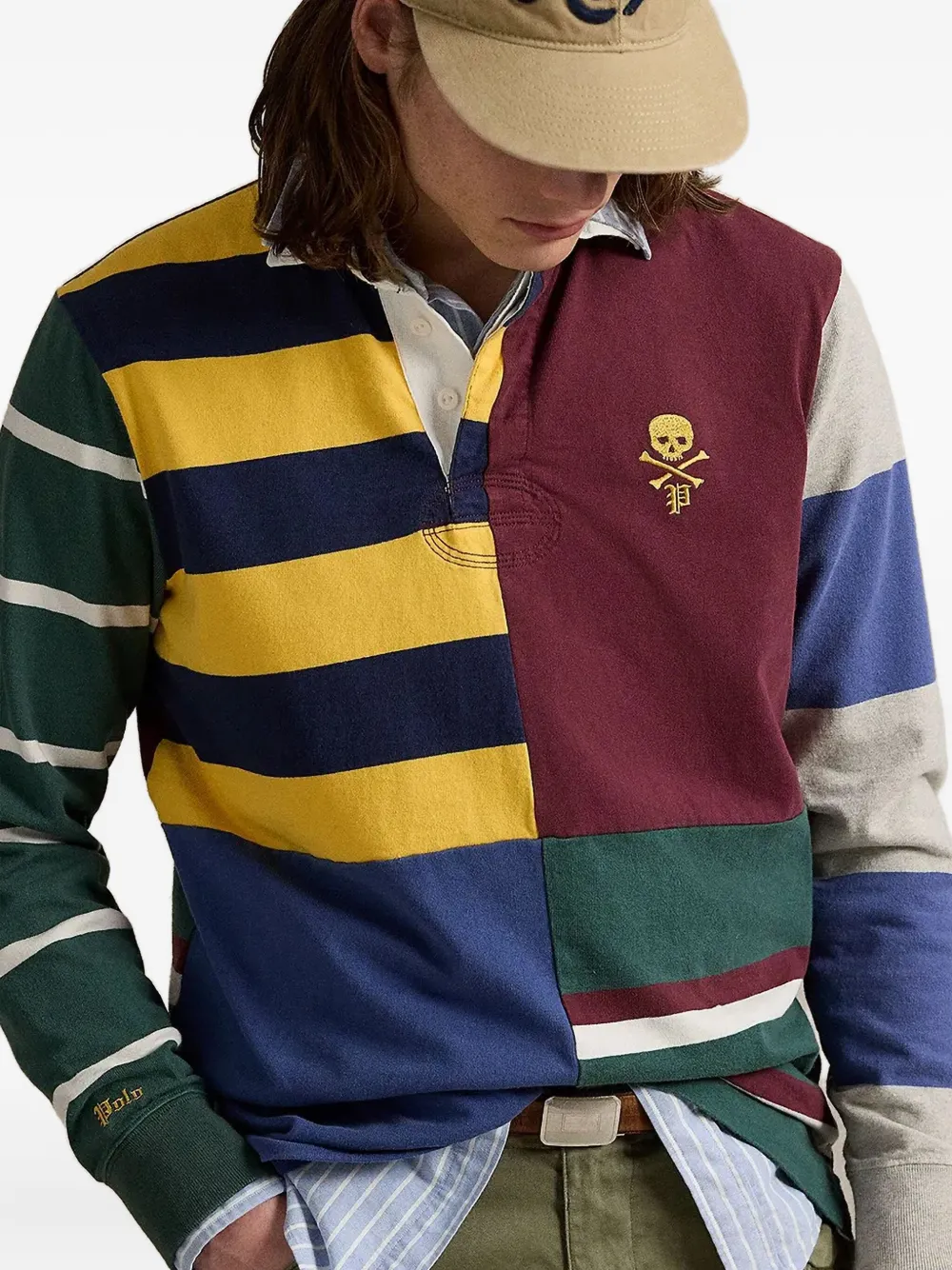 Polo Ralph Lauren Poloshirt met patchwork Groen