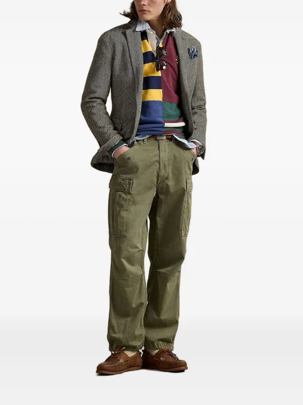 トップス PATCHWORK POLO SHIRT GRAYISH GREEN Polo Ralph Lauren Patchwork Polo Shirt | Green | FARFETCH