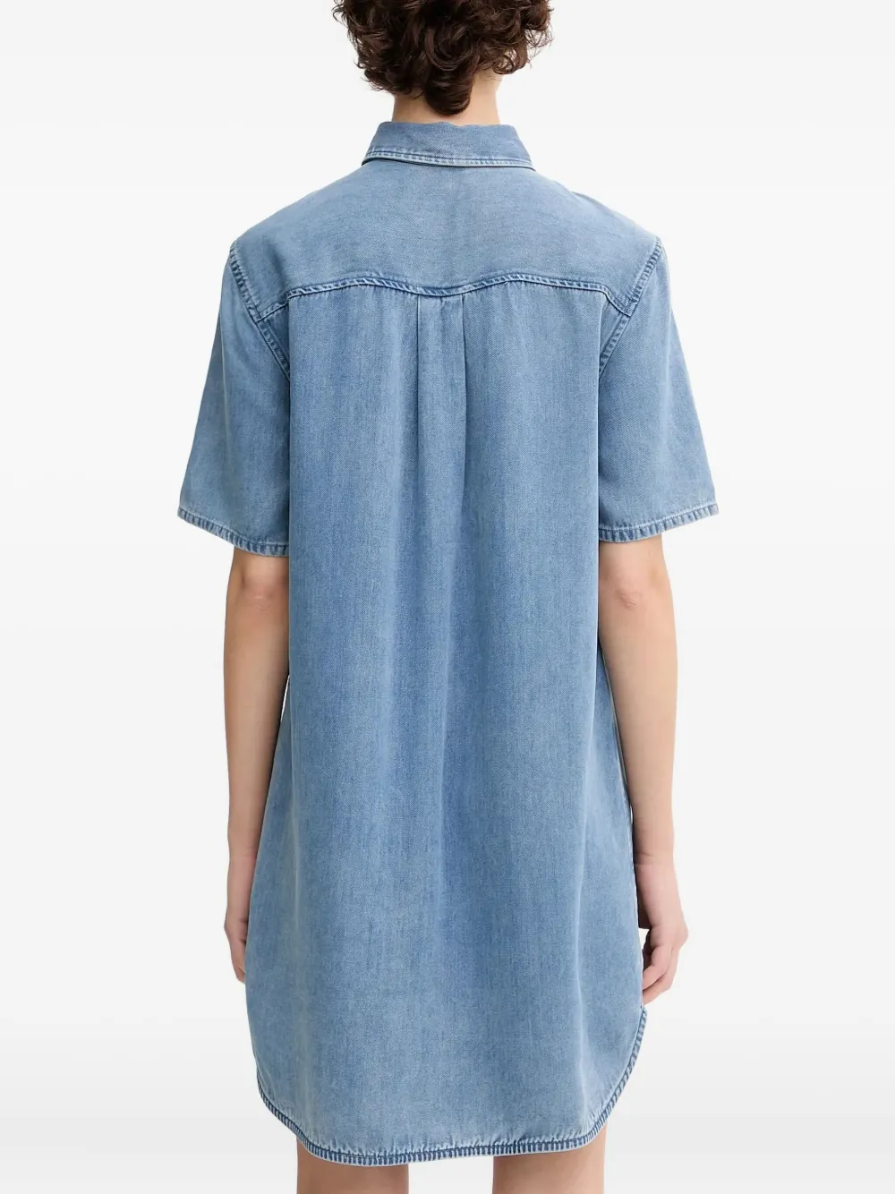 SAMSOE denim dress Blauw