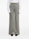Sportmax checked side-button trousers - Grey