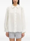 SAMSOE SAMSOE ruffled collared shirt - White