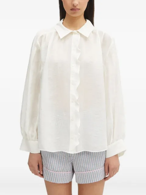 SAMSOE SAMSOE ruffled collared shirt