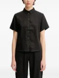 SAMSOE SAMSOE short-sleeved button-down shirt - Black