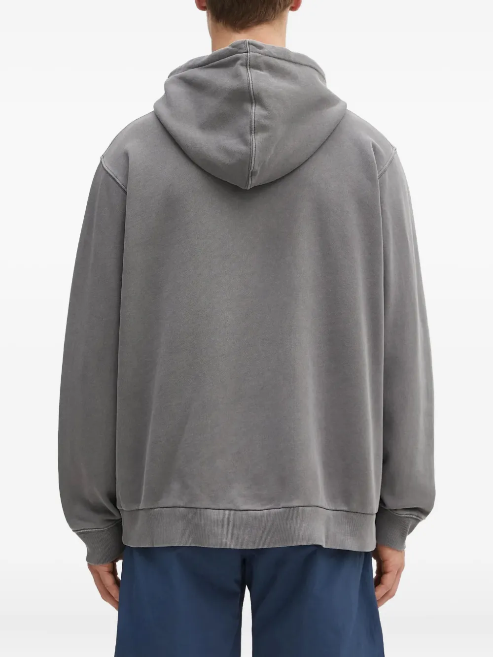 Gramicci Hoodie met geborduurd logo Grijs