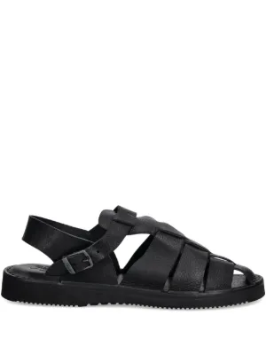Paraboot Pacific Buckle Sandals | Black | FARFETCH