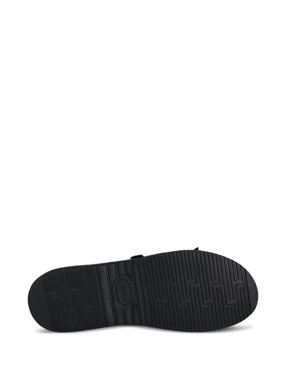 Fracap buckle-detail leather sandals Black