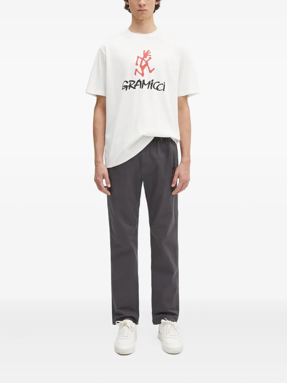 Gramicci Broek met trekkoordtaille Grijs