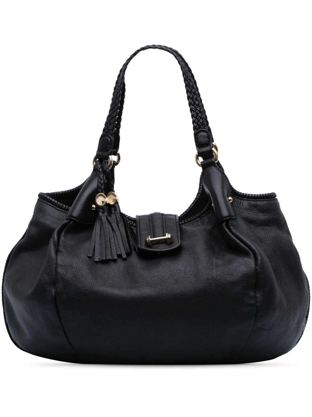 Gucci Pre-Owned 2016-2025 Leather Marrakech tote bag - ブラック Gucci Pre-Owned 2016-2025 Leather Marrakech tote bag - ブラック