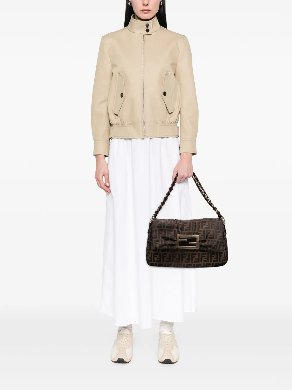 Fendi Pre-Owned 2010-2025 Zucca Canvas Mia Flap shoulder bag | Pre-Owned | Image 2