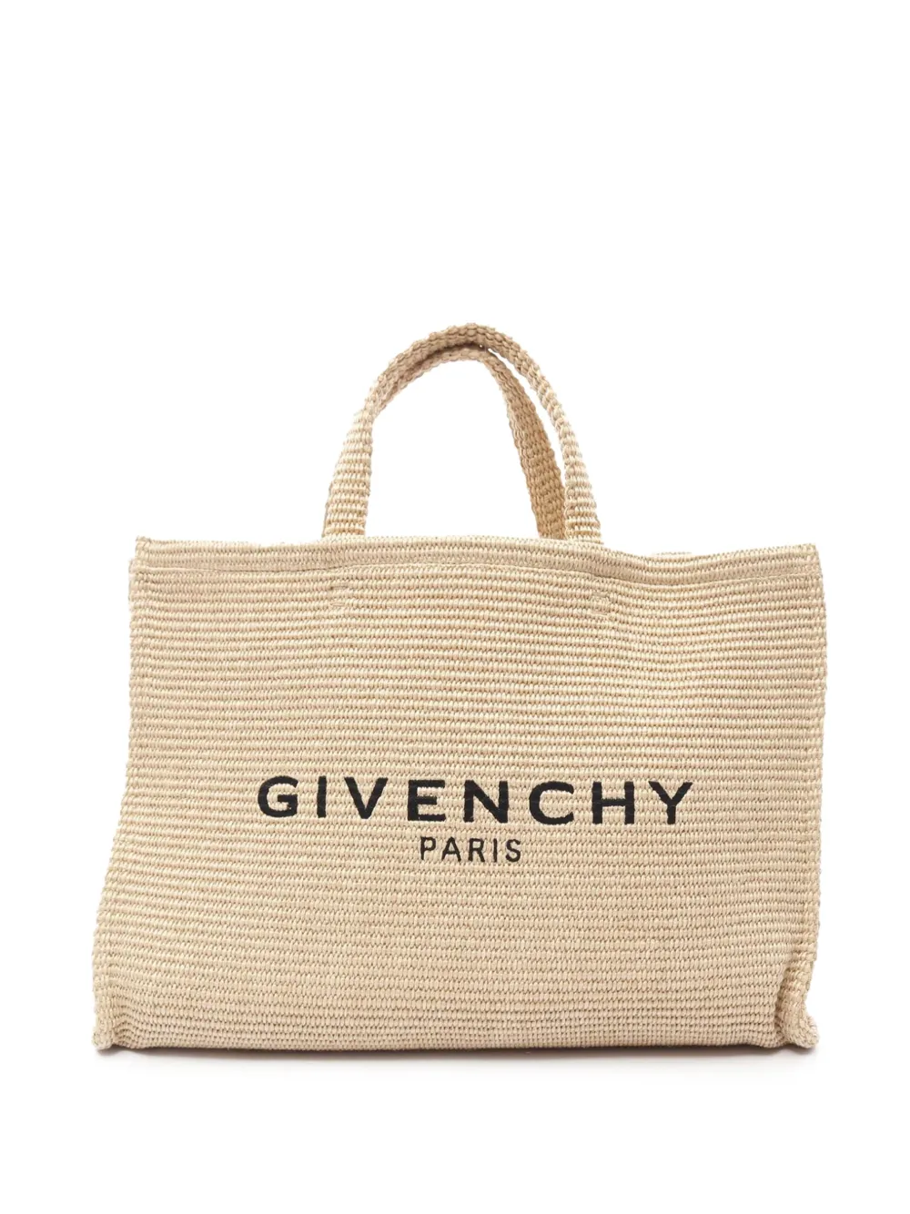 Givenchy Pre-Owned 2000-2025 Large Raffia G Shopping tote bag - ブラウン Givenchy Pre-Owned 2000-2025 Large Raffia G Shopping tote bag - ブラウン