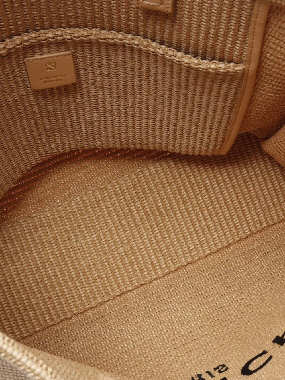 Pre-owned Givenchy 2000-2025 Large Raffia G Shopping Tote Bag