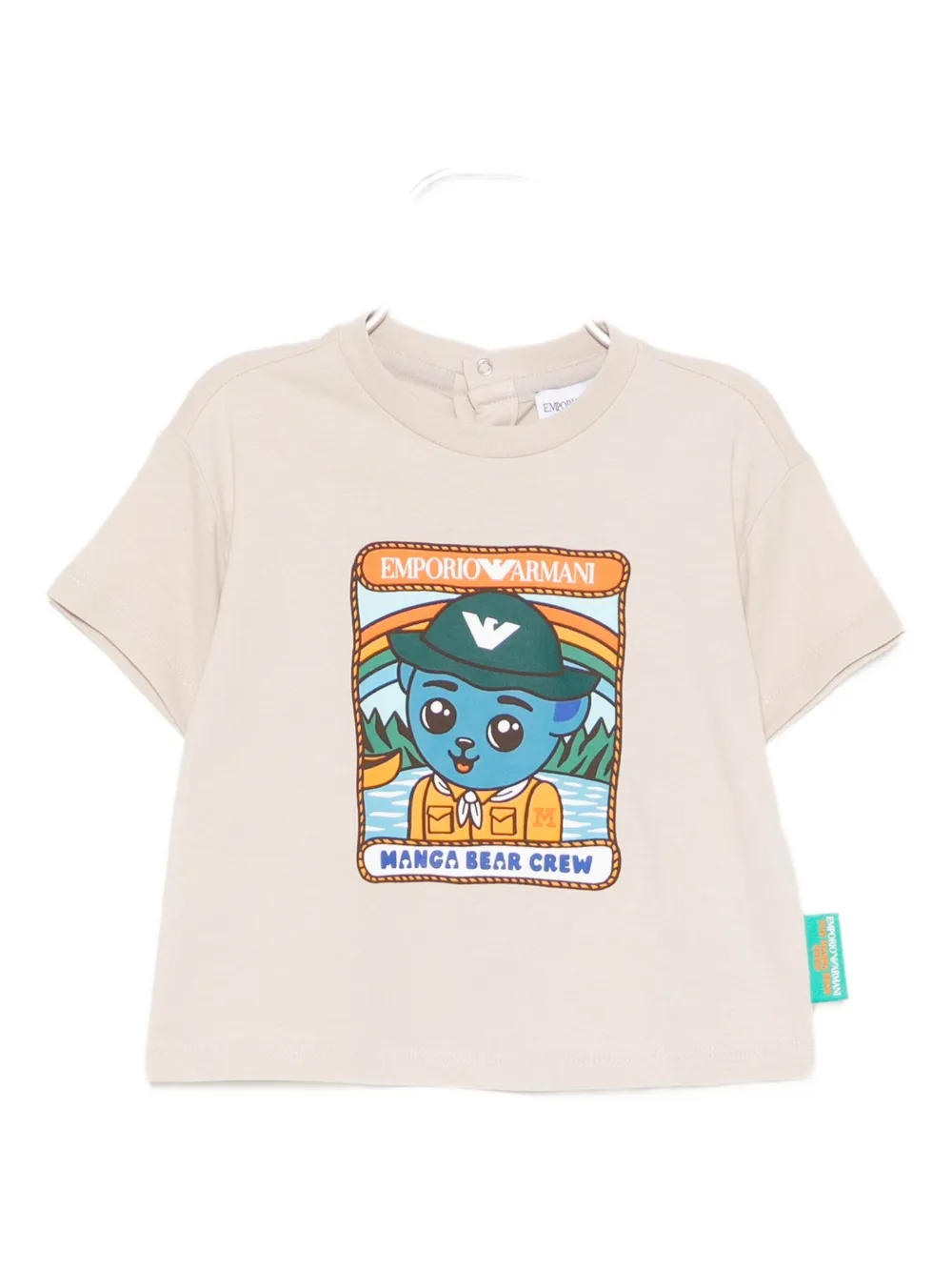Emporio Armani Asv Bear-print T-shirt In Neutral