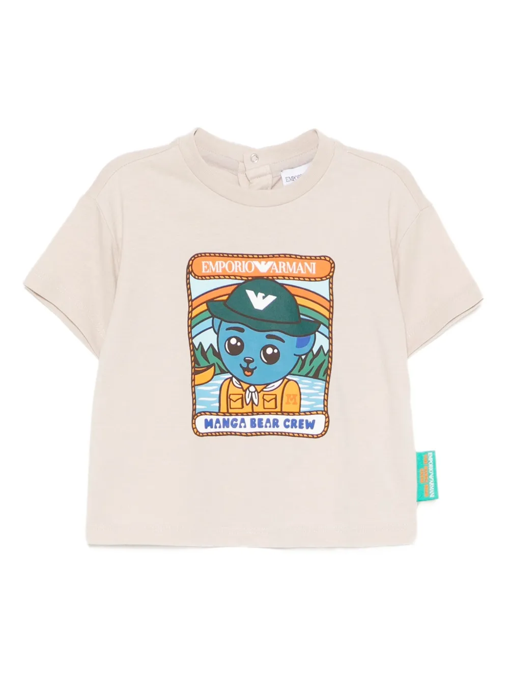 Emporio Armani Kids ASV bear-print T-shirt | Neutrals | Image 1