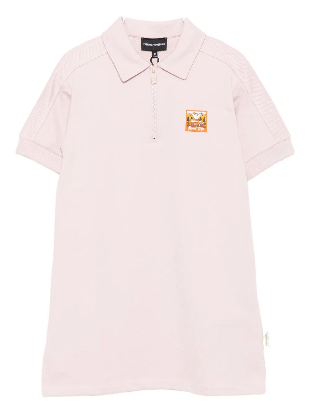 Emporio Armani Asv Cotton Dress In Pink