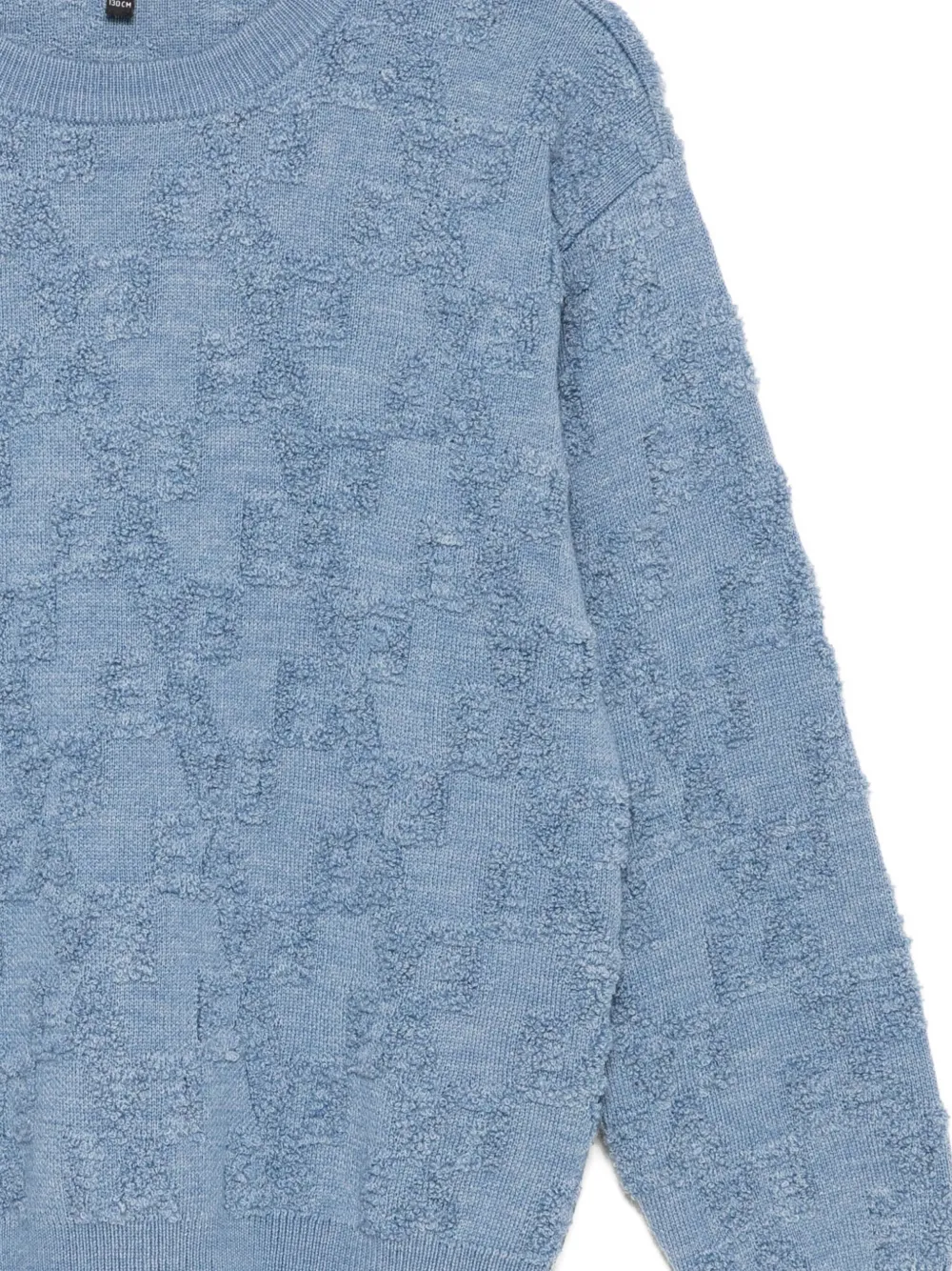 Emporio Armani Kids Trui met intarsia patroon Blauw