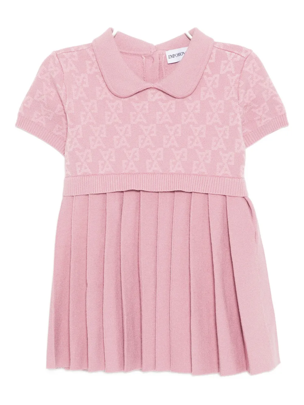 Emporio Armani Kids monogram dress - Rosa