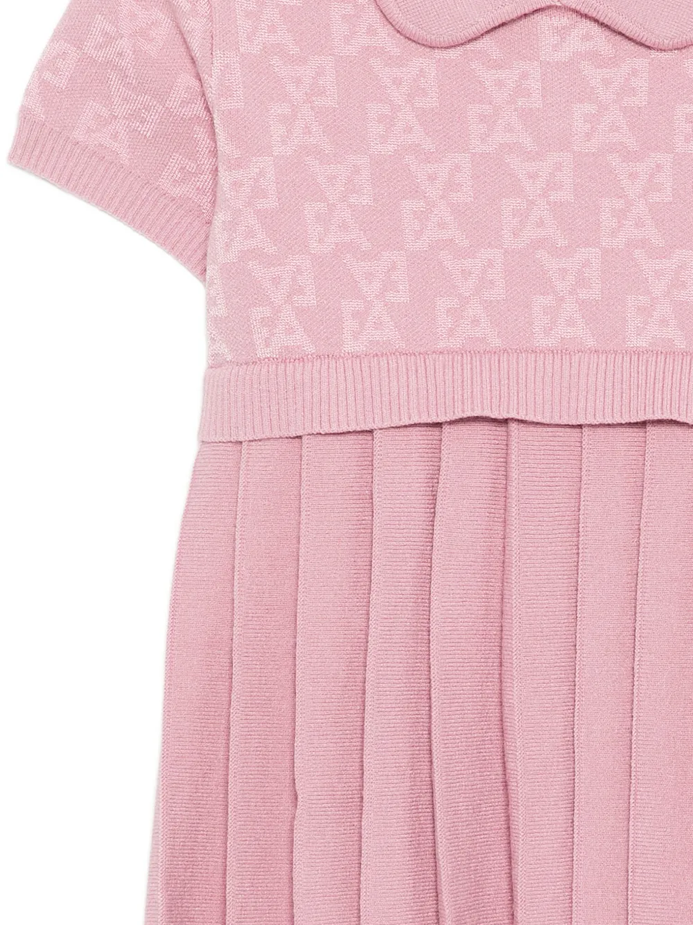 Emporio Armani Kids Jurk met monogram Roze