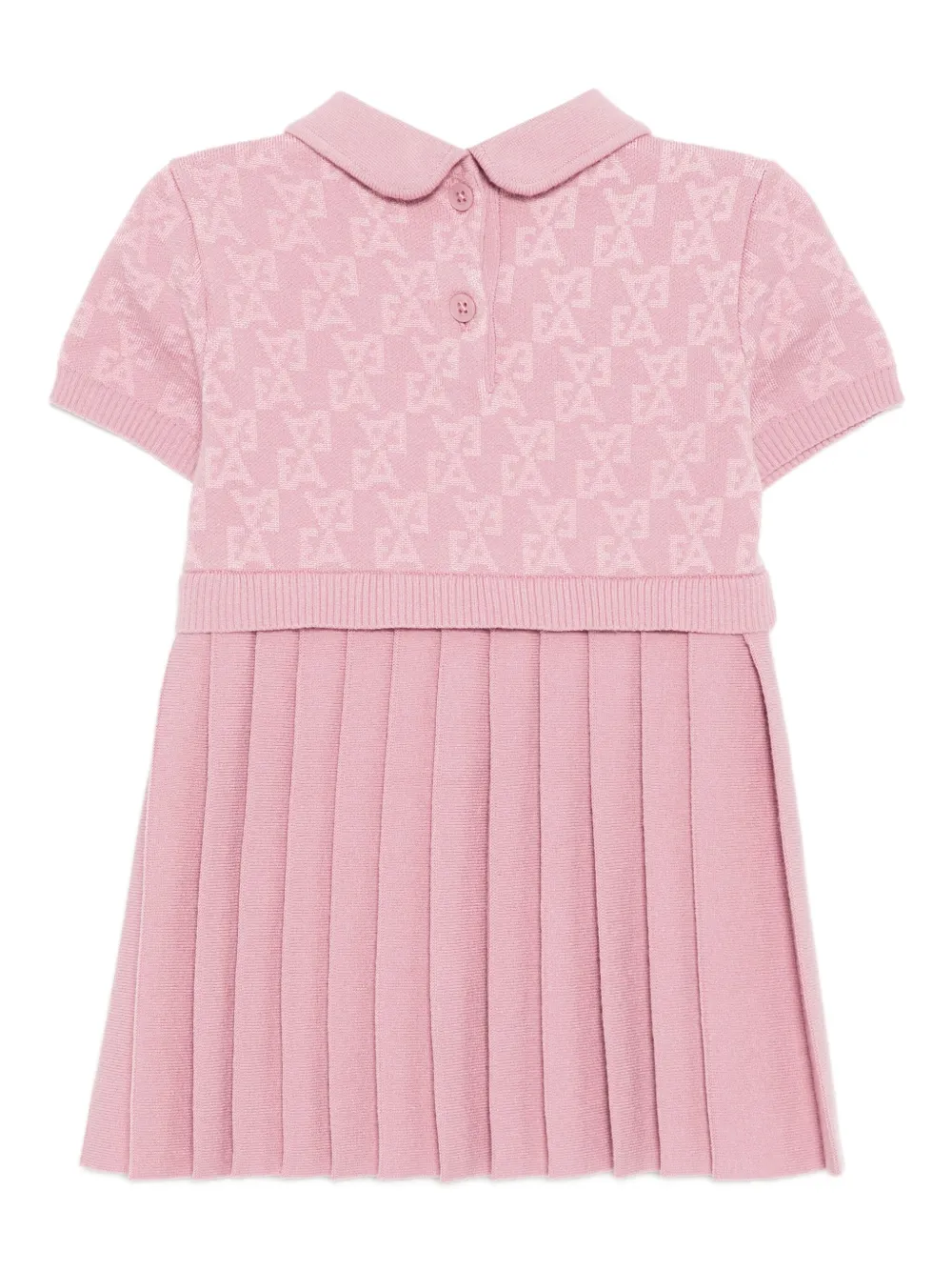 Emporio Armani Kids Jurk met monogram Roze