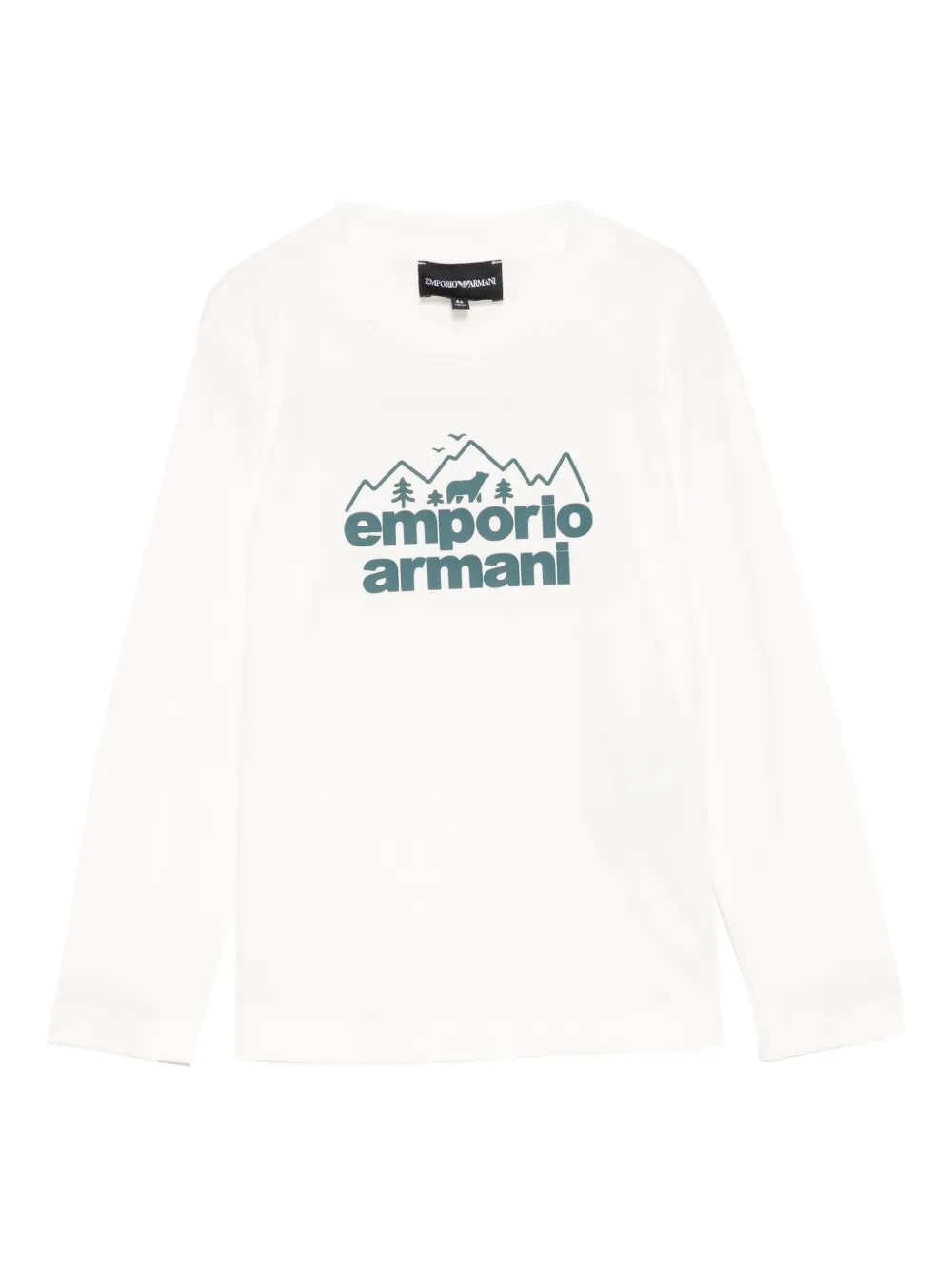 Emporio Armani Kids logo-embossed T-shirt | White | Image 1