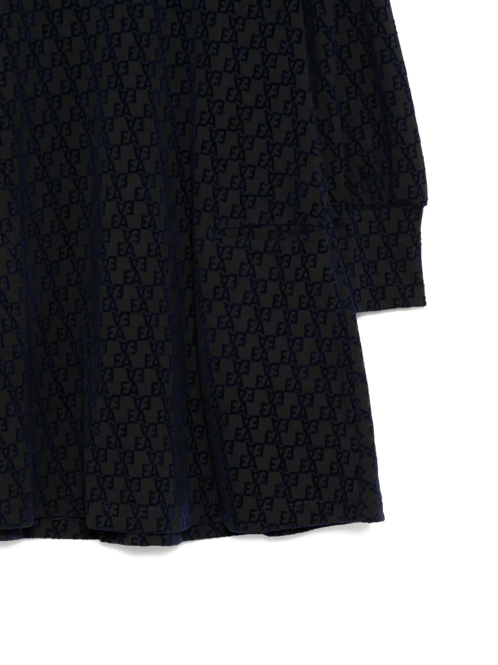 Emporio Armani Monogram Dress In Black