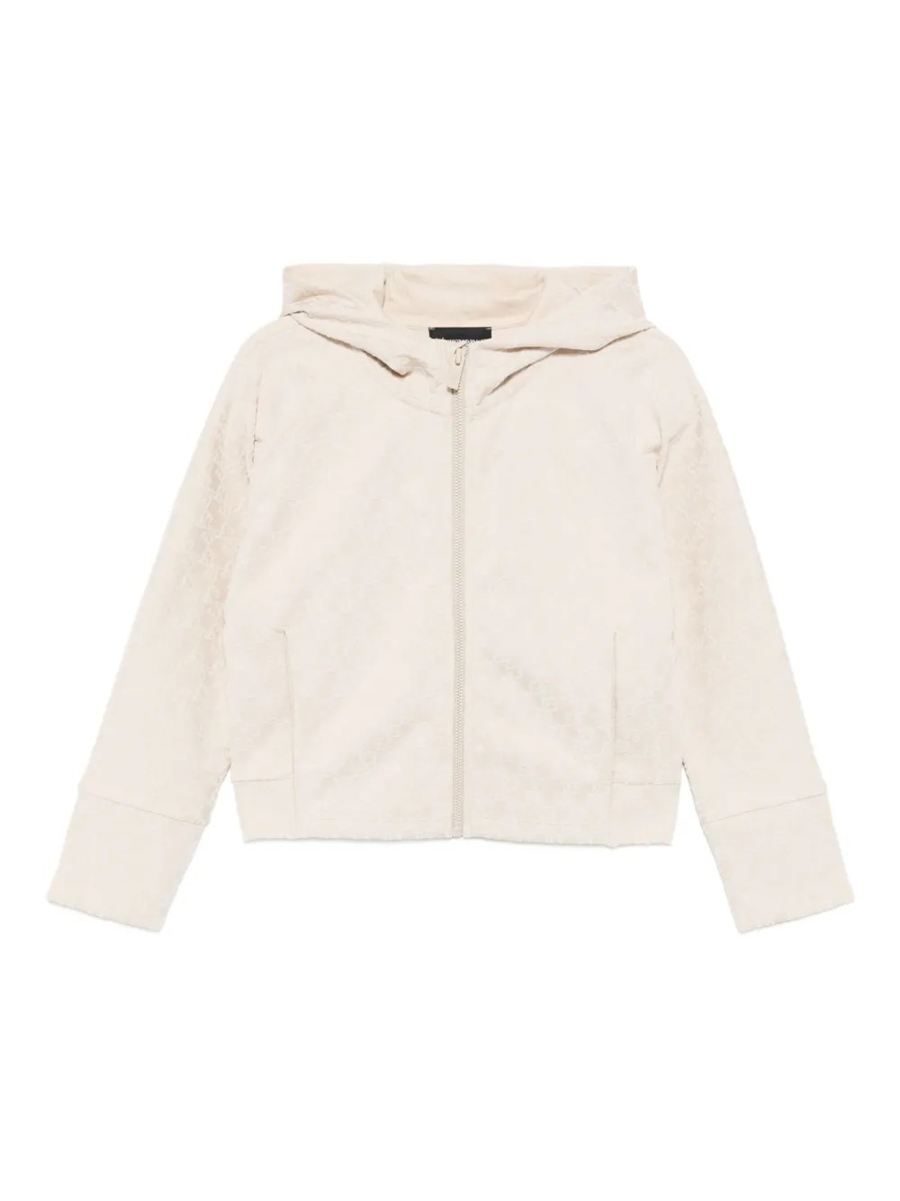 Emporio Armani Kids monogram hoodie | Neutrals | Image 1
