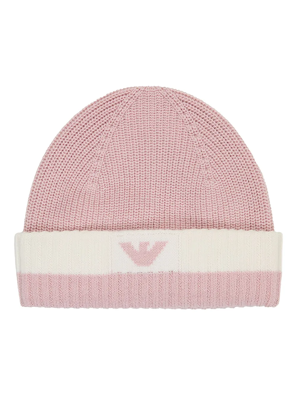Emporio Armani Kids Geribbeld set met logodetail - Roze