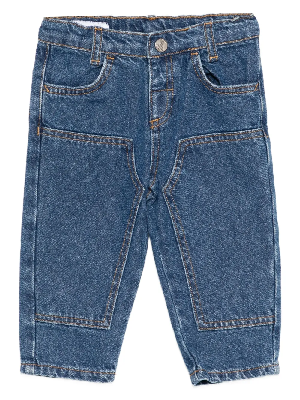 Emporio Armani Kids logo-patched jeans | Blue | Image 1