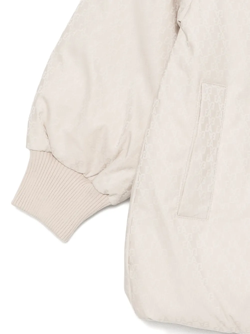 Emporio Armani Kids Jas met monogram Beige