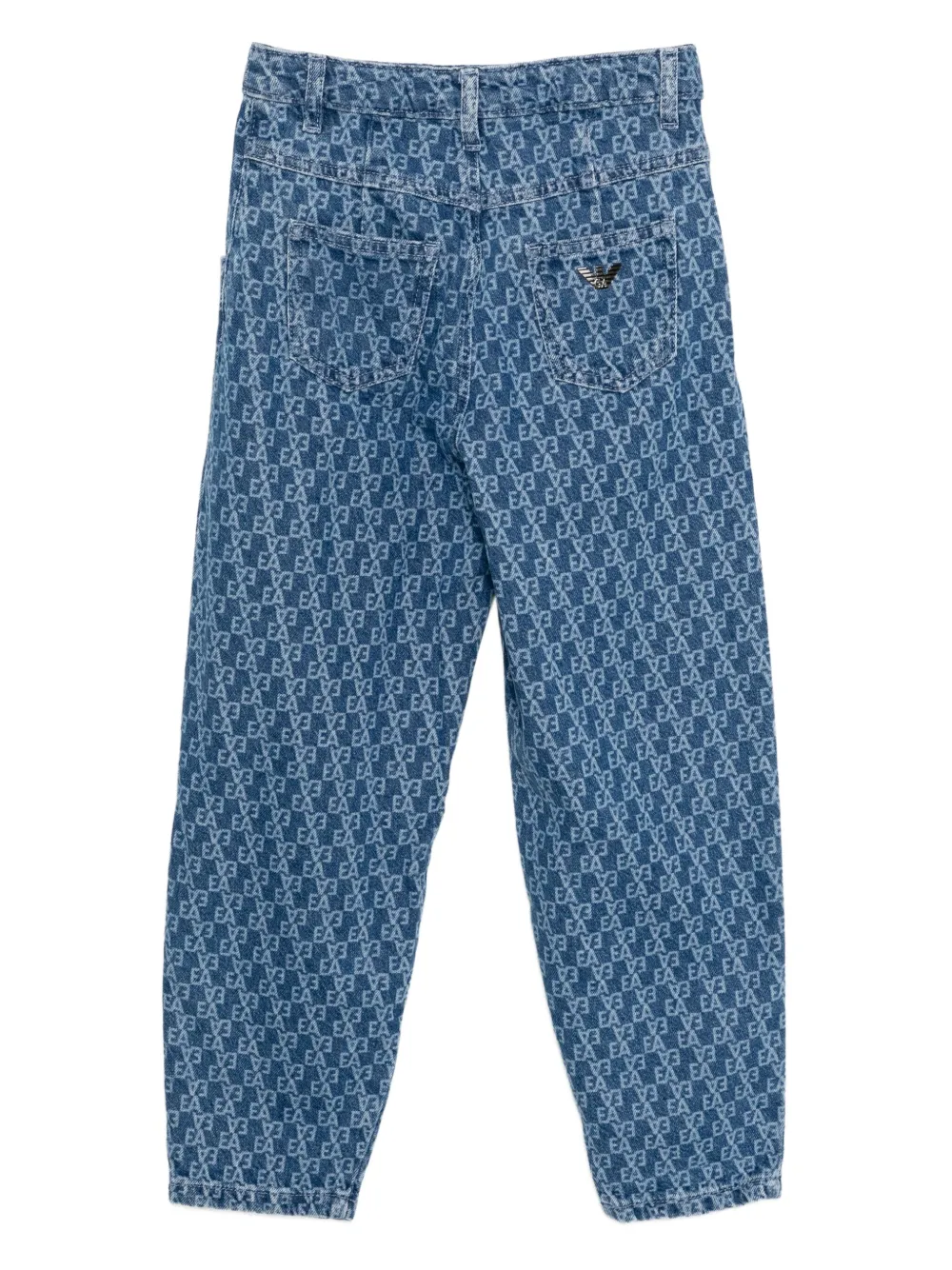 Emporio Armani Kids all-over logo print jeans | Teen Girl Clothing | Image 2