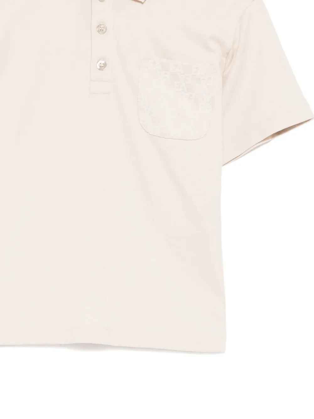 Emporio Armani Kids Poloshirt met logo-reliëf Beige