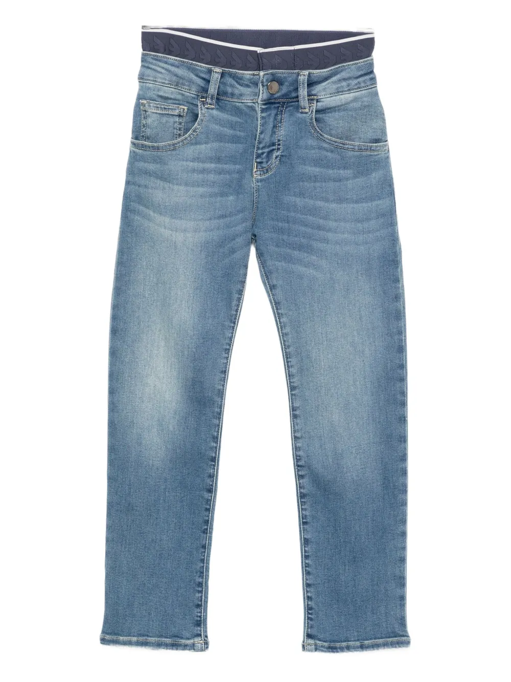 Emporio Armani Kids logo layered jeans | Blue | Image 1