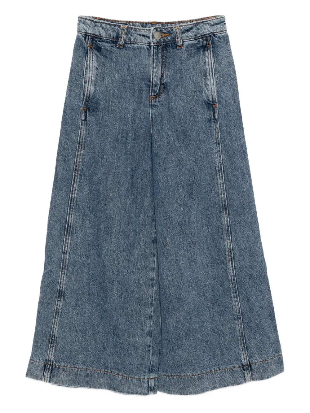 Emporio Armani Kids wide-leg comfort denim jeans | Image 1