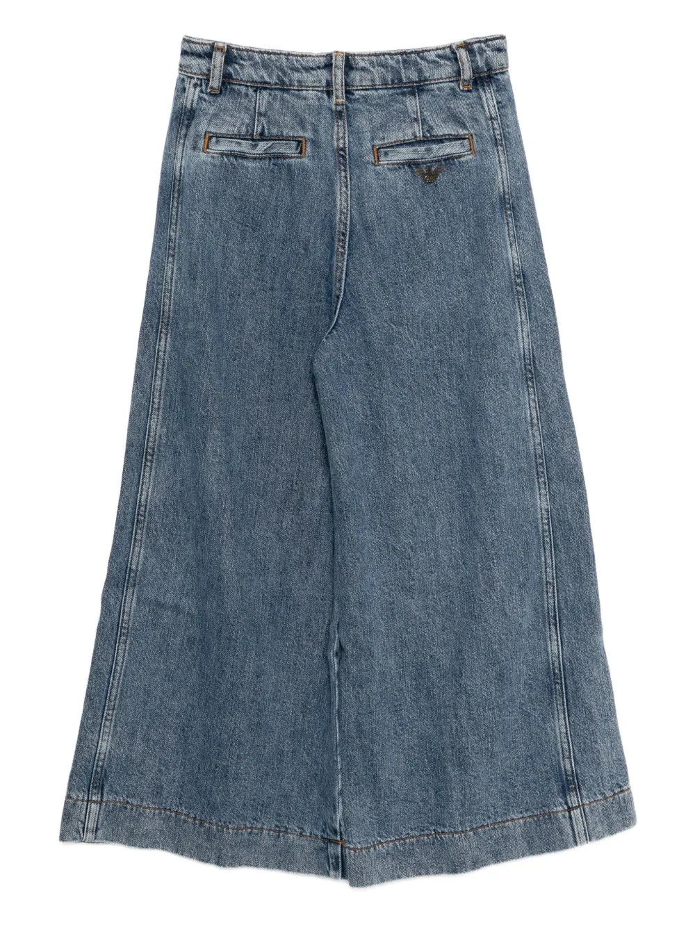 Emporio Armani Kids wide-leg comfort denim jeans | Teen Girl Clothing | Image 2