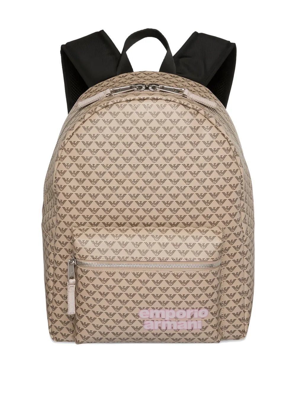 Emporio Armani Kids eagle-logo backpack - Bruin