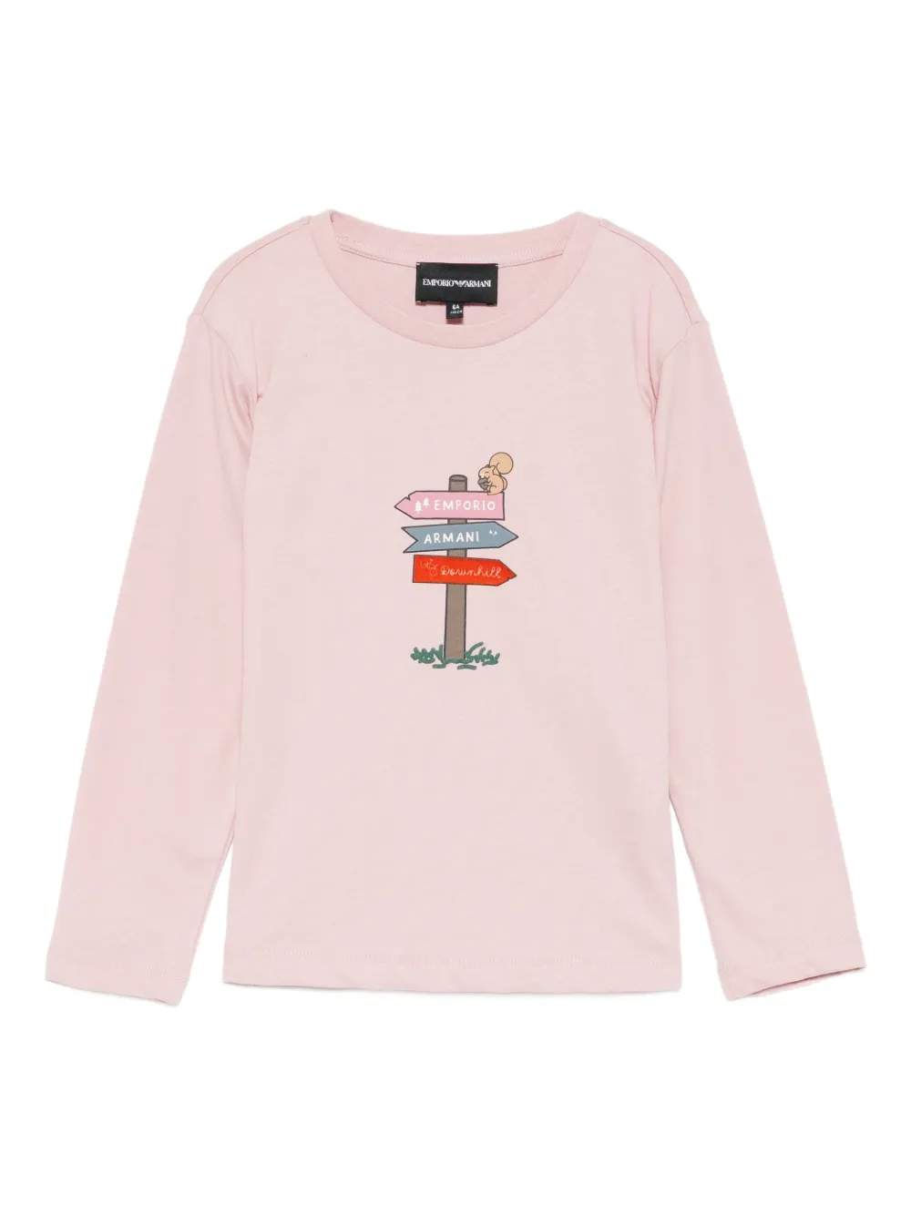 Emporio Armani Kids ASV forest-print T-shirt | Pink | Image 1