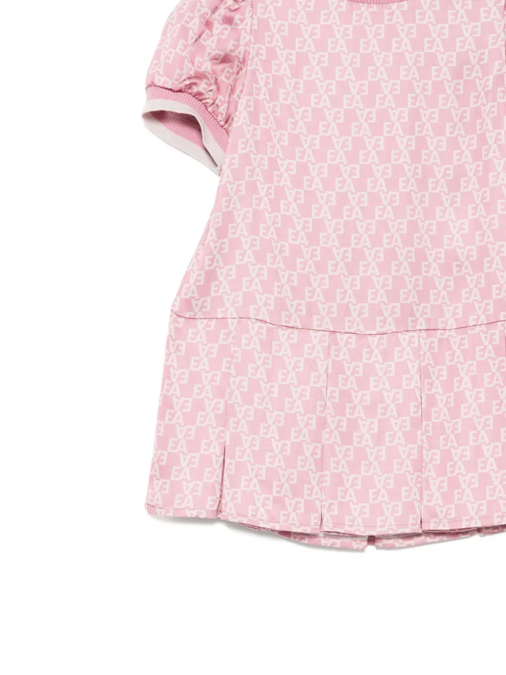 Emporio Armani Monogram Dress In Pink
