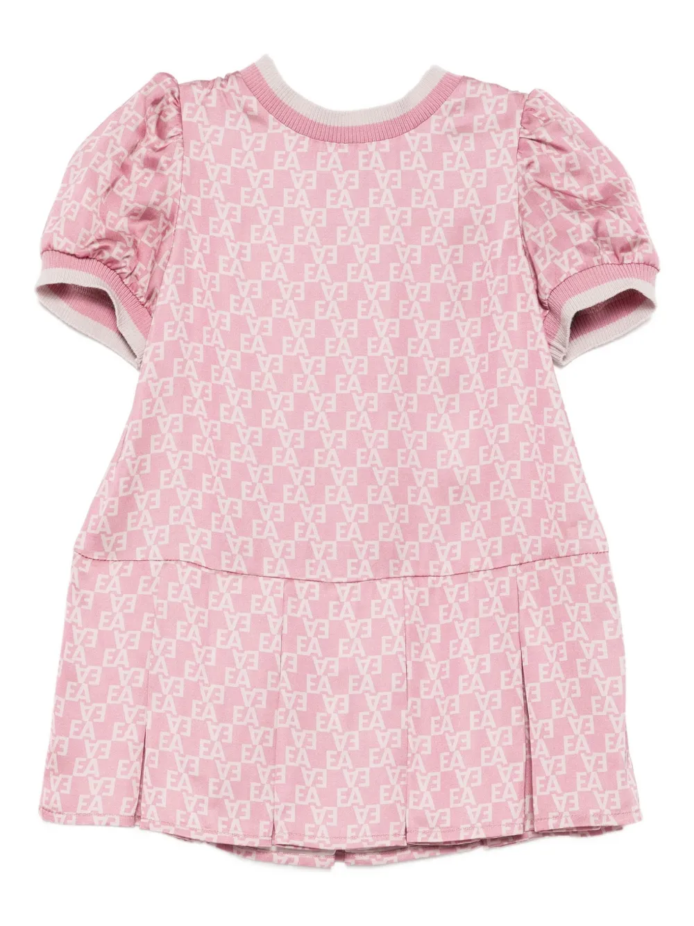 Emporio Armani Monogram Dress In Pink