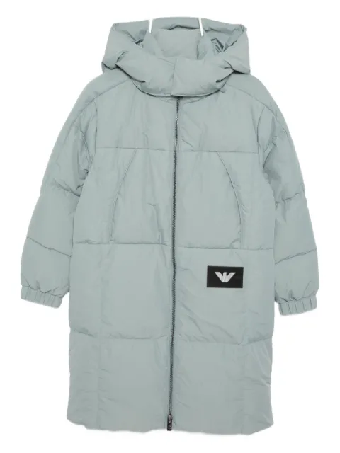 Emporio Armani Kids معطف ASV مبطن بشارة شعار الماركة