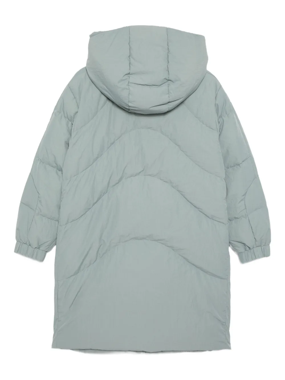 Emporio Armani Kids ASV gewatteerde jas met logopatch Blauw