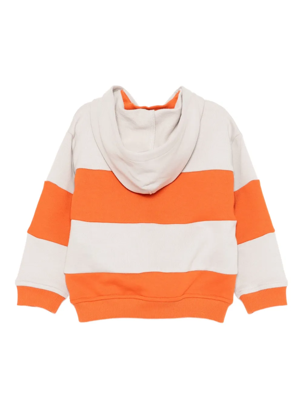 Emporio Armani Kids logo-embroidered striped hoodie | Jumpers & Sweatshirts | Image 2