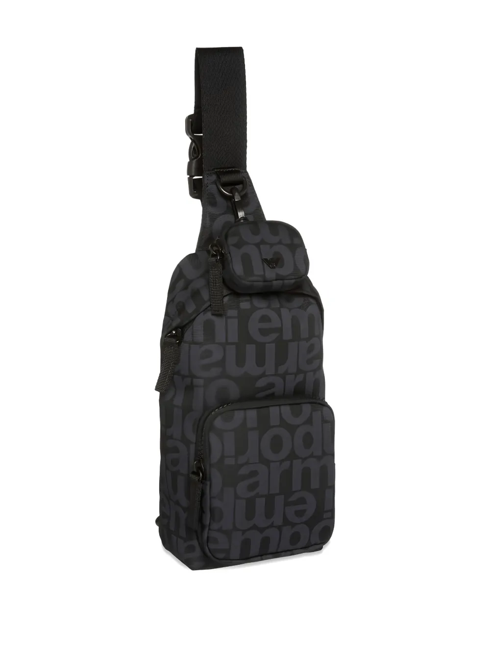Emporio Armani Kids Tas met logo-plakkaat Grijs