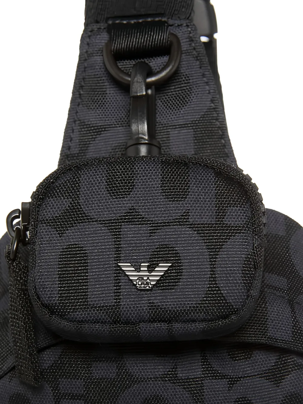 Emporio Armani Kids Tas met logo-plakkaat Grijs
