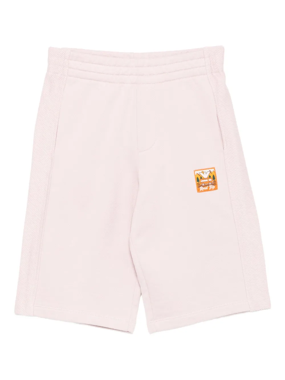 Emporio Armani Kids panelled cotton shorts | Pink | Image 1