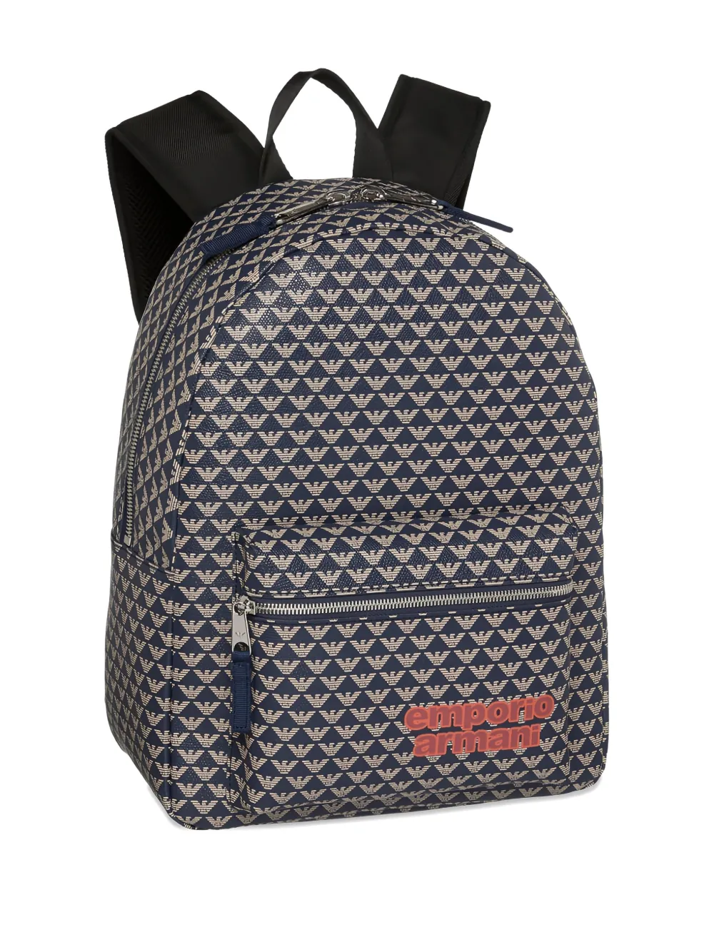 Emporio Armani Kids eagle-motif backpack - Blauw