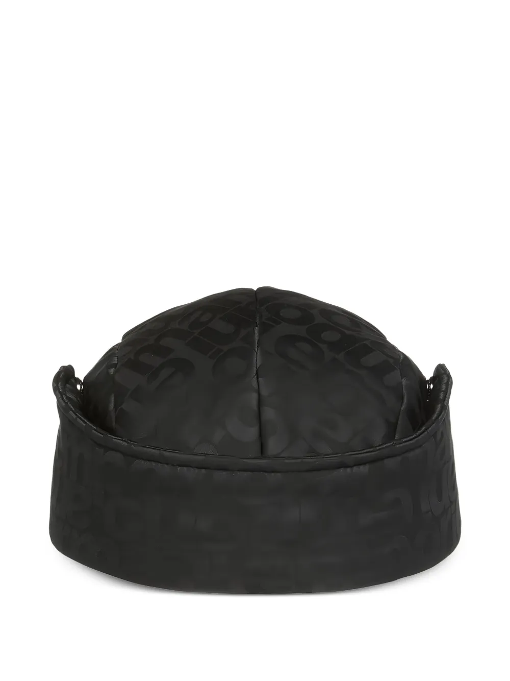 Emporio Armani Kids Hoed met oorkleppen en logorpint Blauw