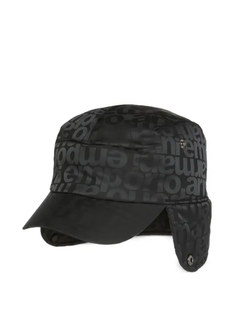 Emporio Armani Kids logo-print ear-flap hat