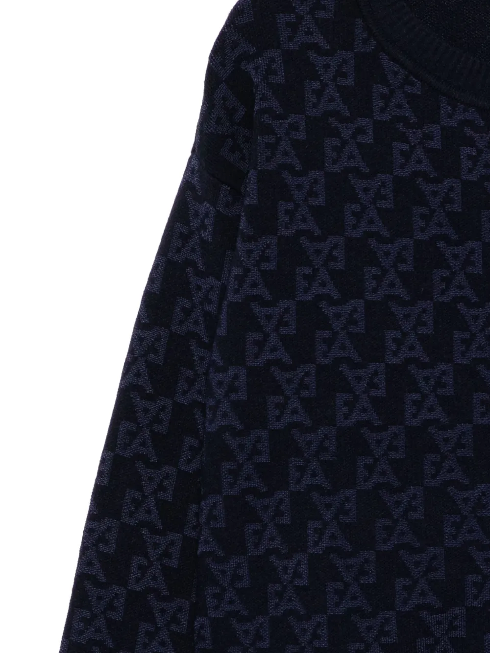 Emporio Armani Kids Vest met monogram Blauw