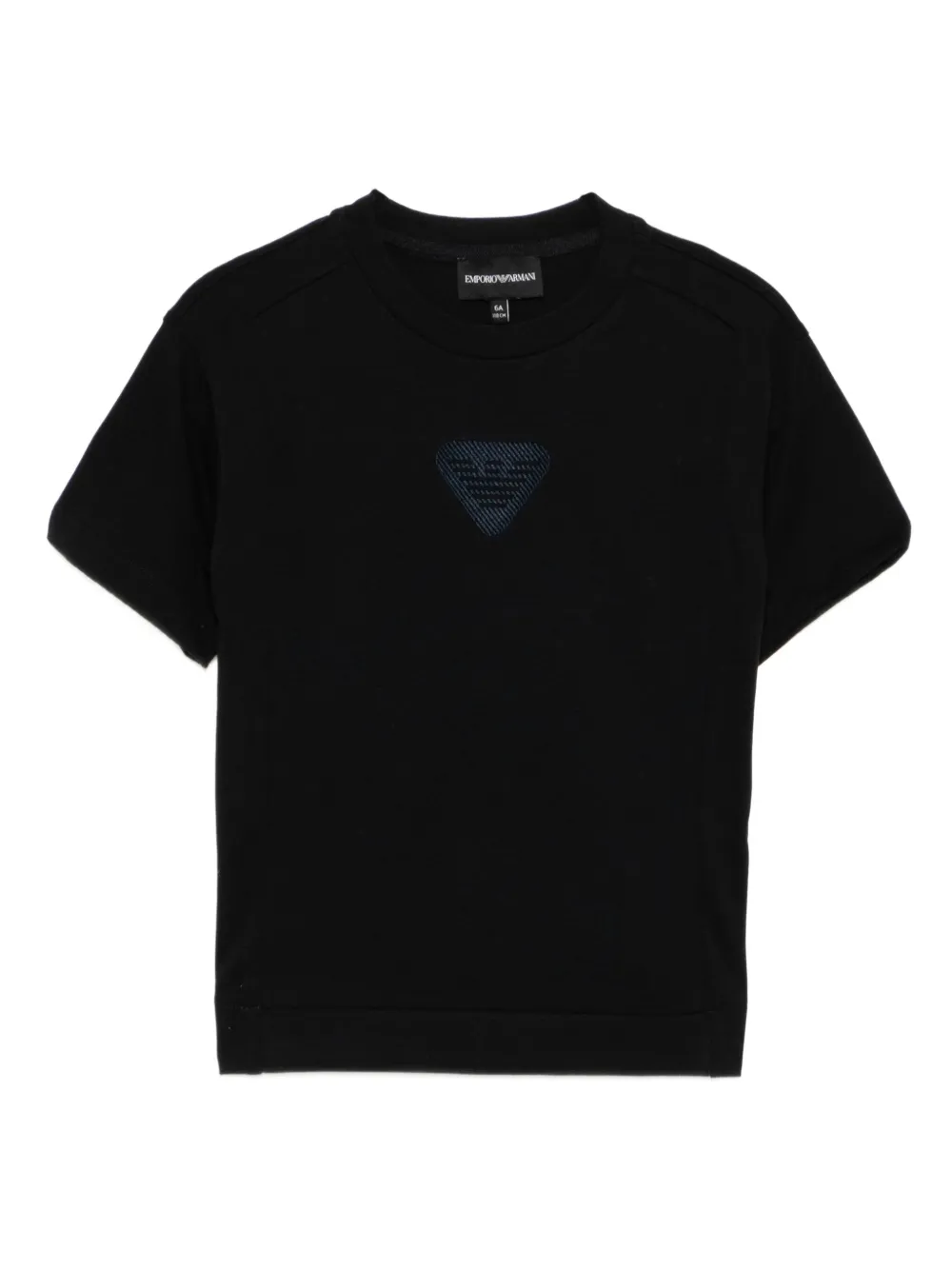 Emporio Armani Kids logo-embroidered T-shirt | Blue | Image 1